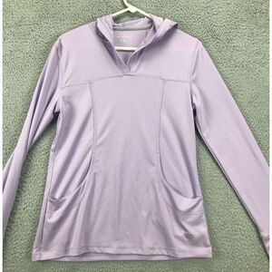 Reel Legends Hoodie Medium Womens Purple Athletic lightweight Fishing Outdoor